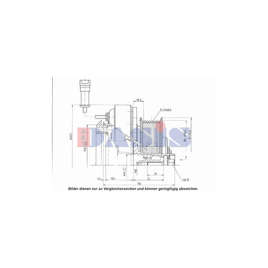 AKS Dasis 851218N AC Compressor Clutch