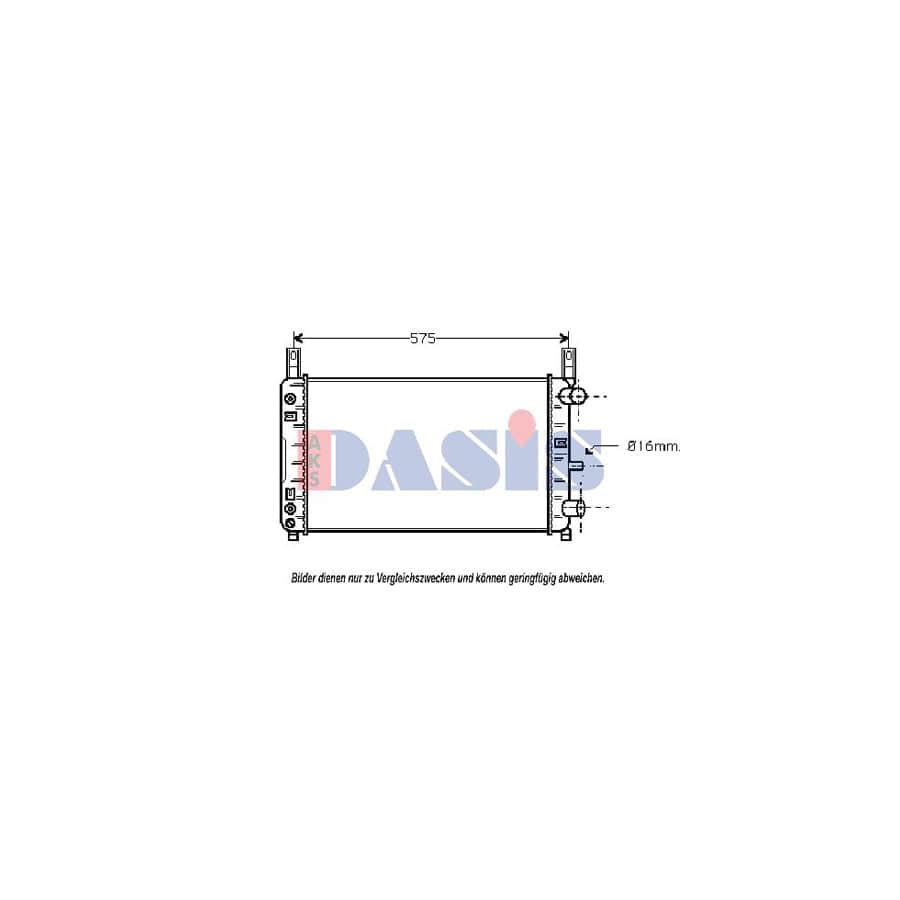 AKS Dasis 210020N Engine Radiator for Toyota Corolla