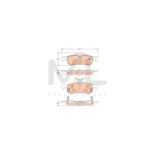 TRW Cotec Gdb3458 Brake Pad Set With Acoustic Wear Warning | ML Performance Car Parts