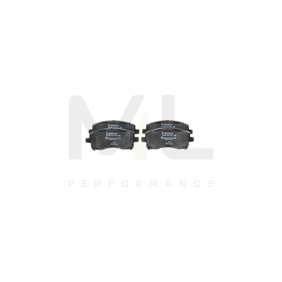 Bosch 0986424700 Brake Pad Set With Acoustic Wear Warning, With Anti-Squeak Plate BP413 | ML Performance Car Parts