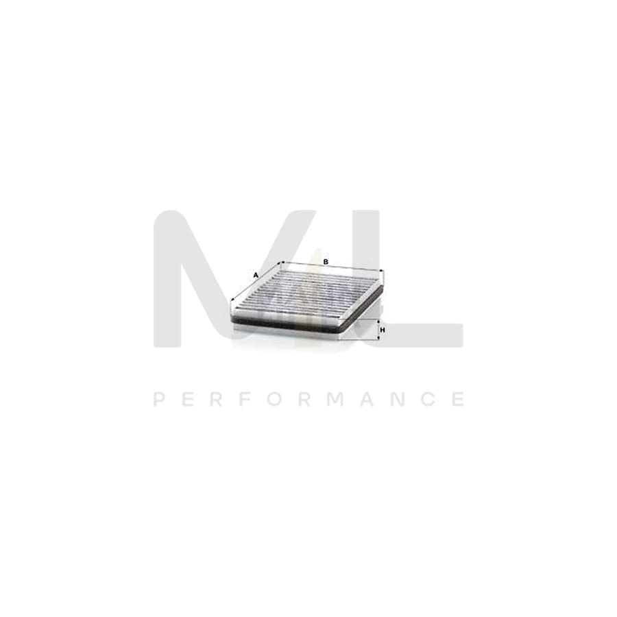 MANN-FILTER CUK 22 014 Pollen filter Activated Carbon Filter