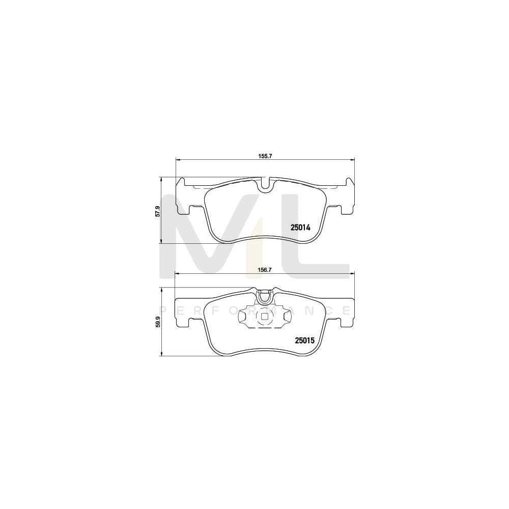 Hella 8DB 355 020-201 Brake Pad Set Prepared For Wear Indicator