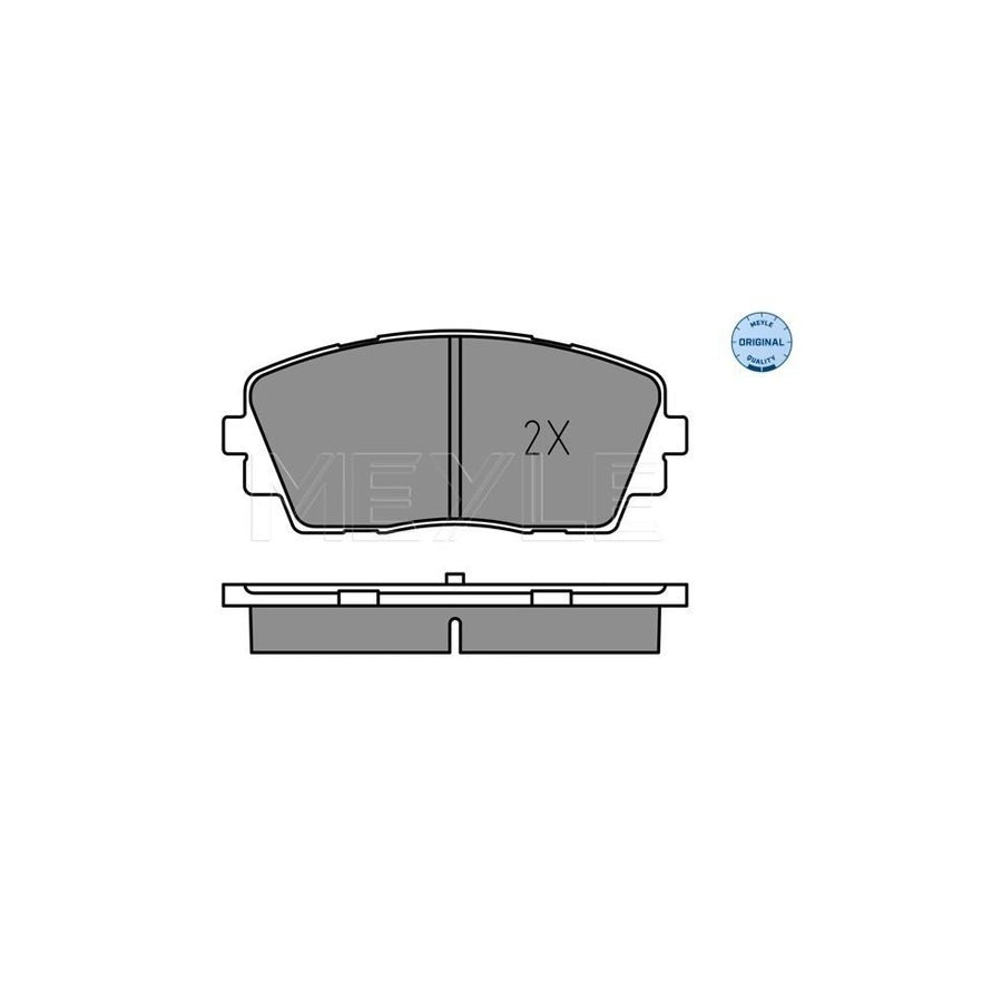 Meyle 025 253 6516 Brake Pad Set For Kia Picanto Ii (Ta)