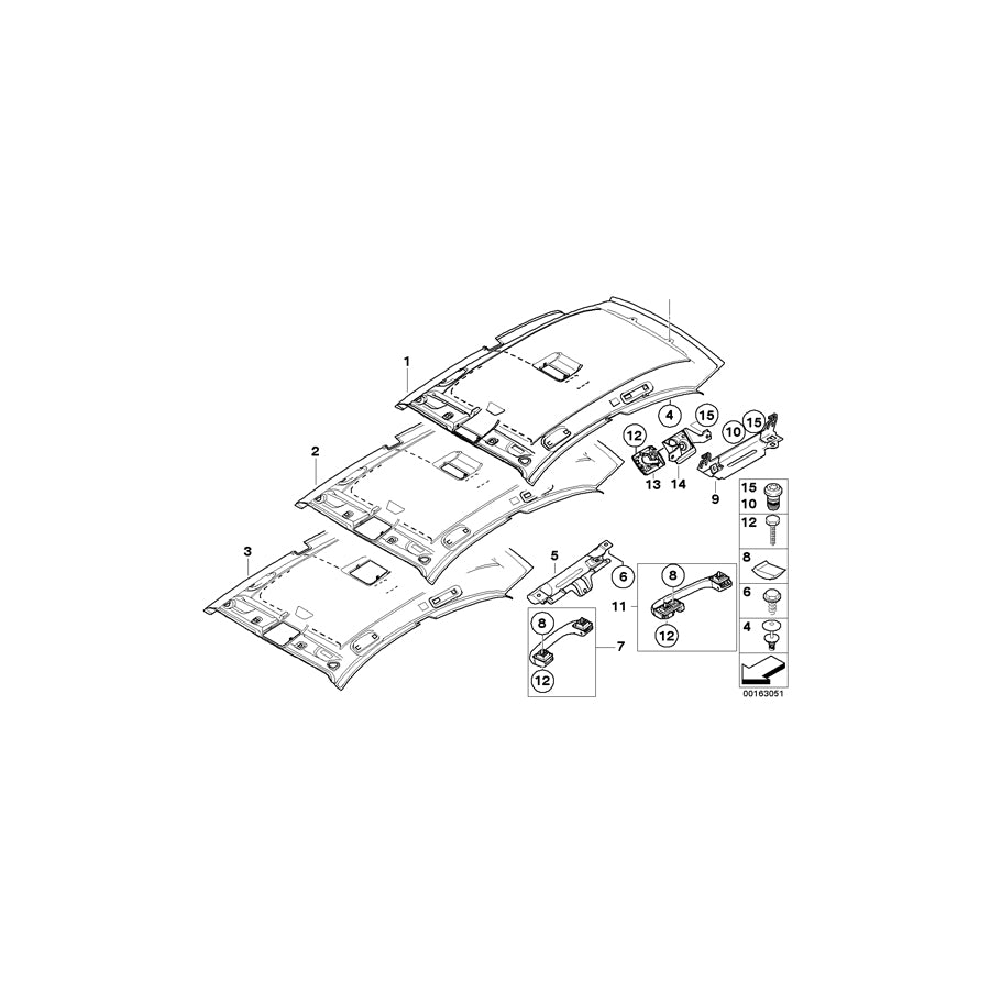 Genuine BMW 51169143520 E87 E81 Grab Handle, Front ALASKAGRAU (Inc. 118d, 120i & 125i) | ML Performance US Car Parts
