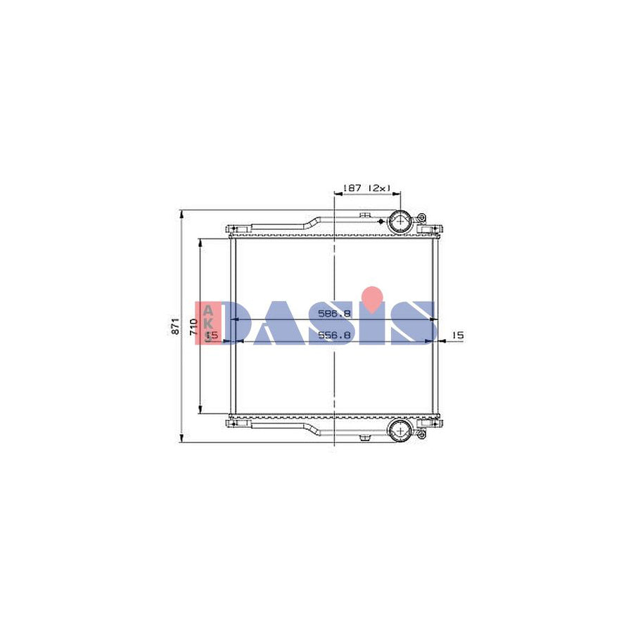 AKS Dasis 390044S Engine Radiator