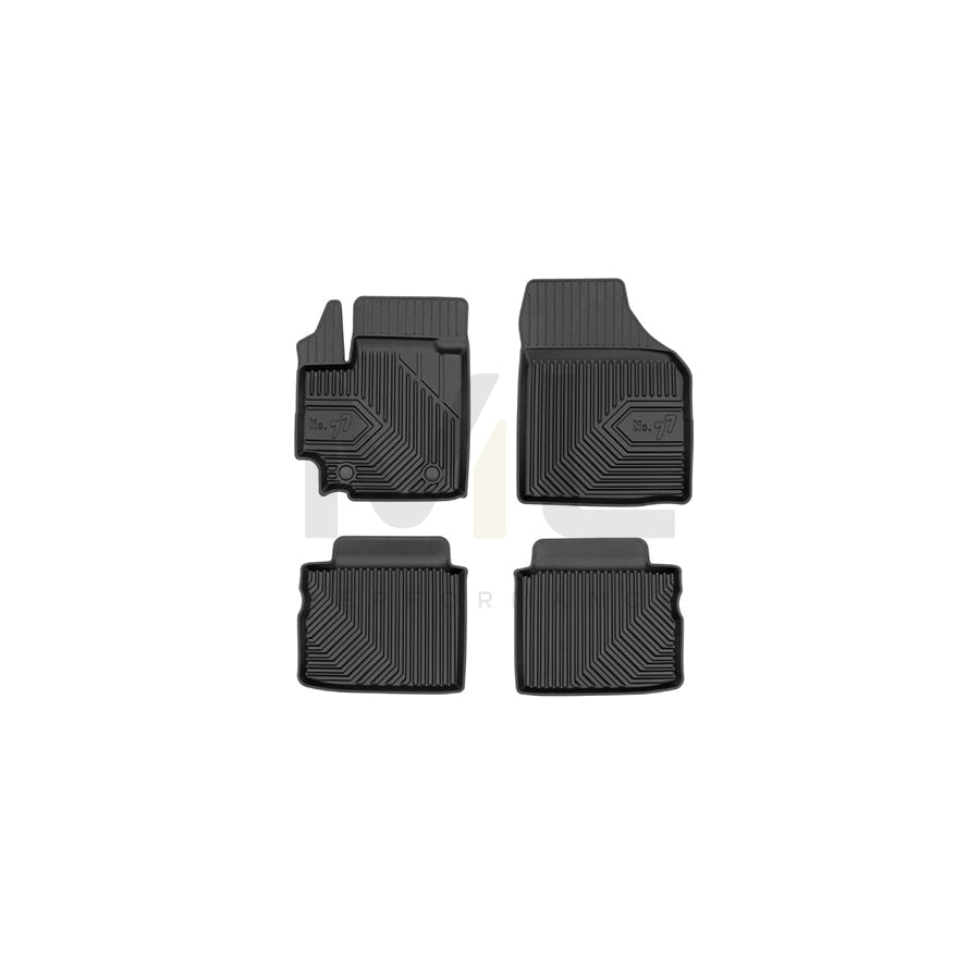 FROGUM Tailored, No.77 77426108 Floor mat set for SUZUKI Celerio (LF) Elastomer, Front and Rear, Quantity: 4, Black, (LHD)