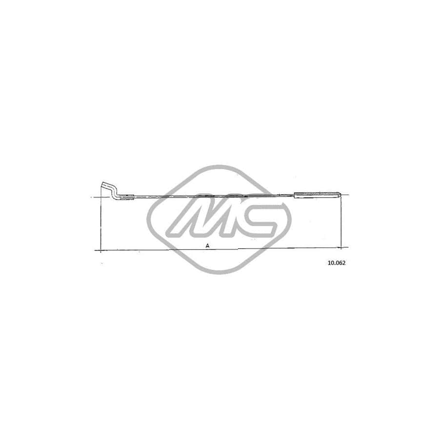 Metalcaucho 83781 Throttle Cable for VW Beetle