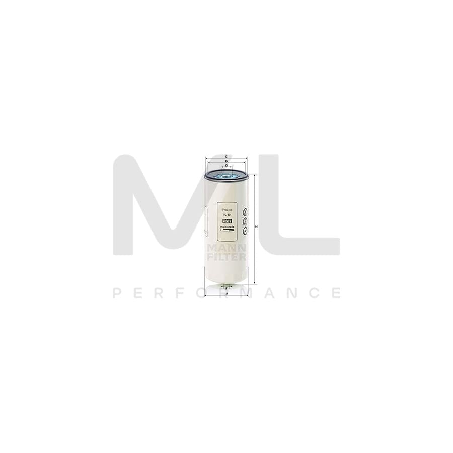 MANN-FILTER PL 601 Fuel filter Spin-on Filter