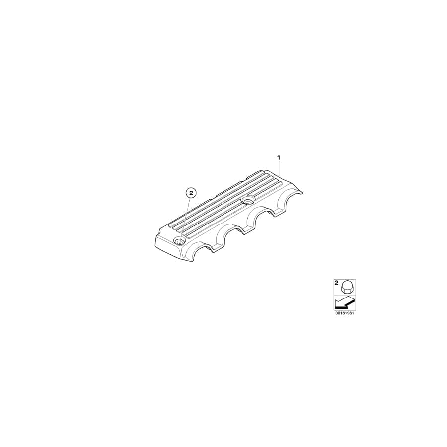 Genuine BMW 11617571703 E93 E92 E91 Cover, Acoustic (Inc. X1 18i, 120i & 320i) | ML Performance UK Car Parts