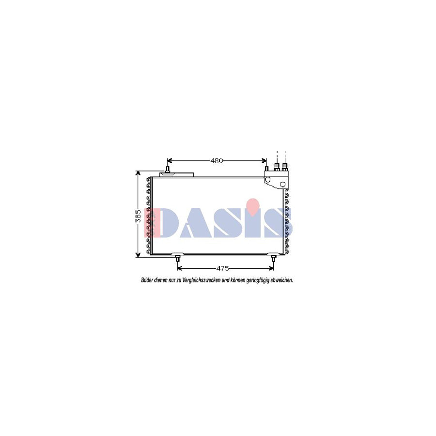 AKS Dasis 062000N Air Conditioning Condenser for Citroen Bx