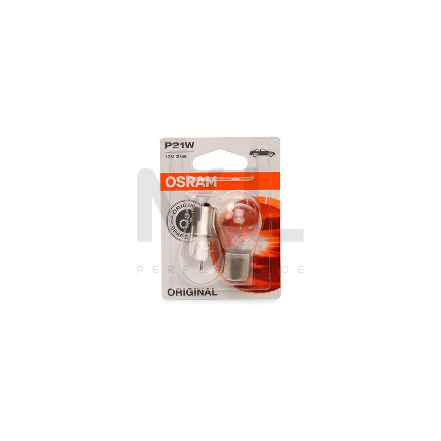 OSRAM ORIGINAL 7506-02B Bulb, indicator 12V 21W, P21W, BA15s