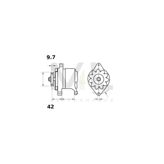 MAHLE ORIGINAL MG 491 Alternator 14V, 70A | ML Performance Car Parts