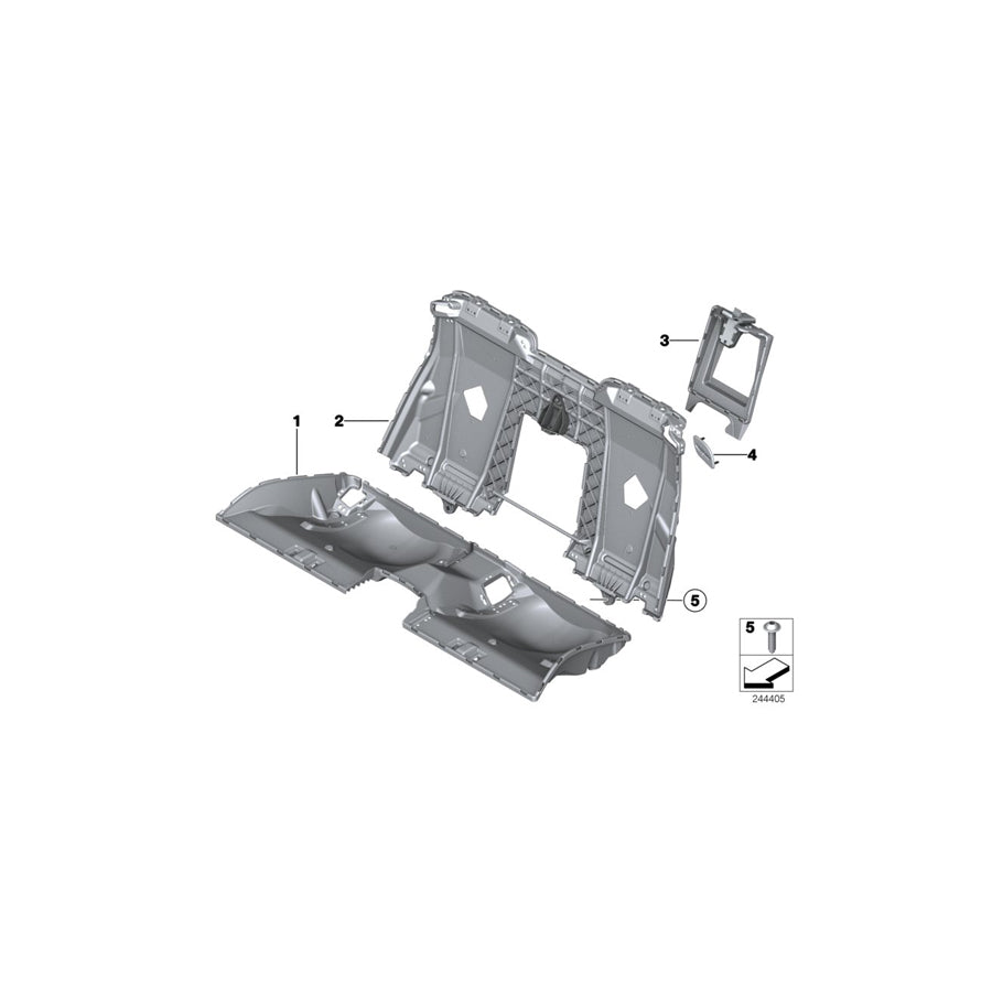 Genuine BMW 52207262790 F12 F13 Cover, Belt Outlet, Right SCHWARZ (Inc. 640dX, 640i & 650iX 4.0) | ML Performance US