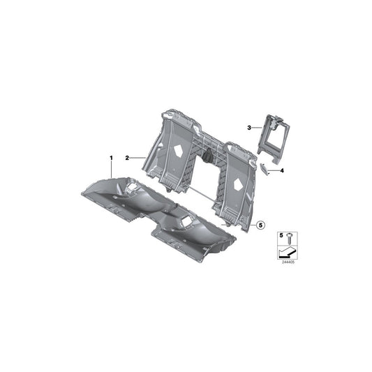 Genuine BMW 52207262790 F12 F13 Cover, Belt Outlet, Right SCHWARZ (Inc. 640dX, 640i & 650iX 4.0) | ML Performance US