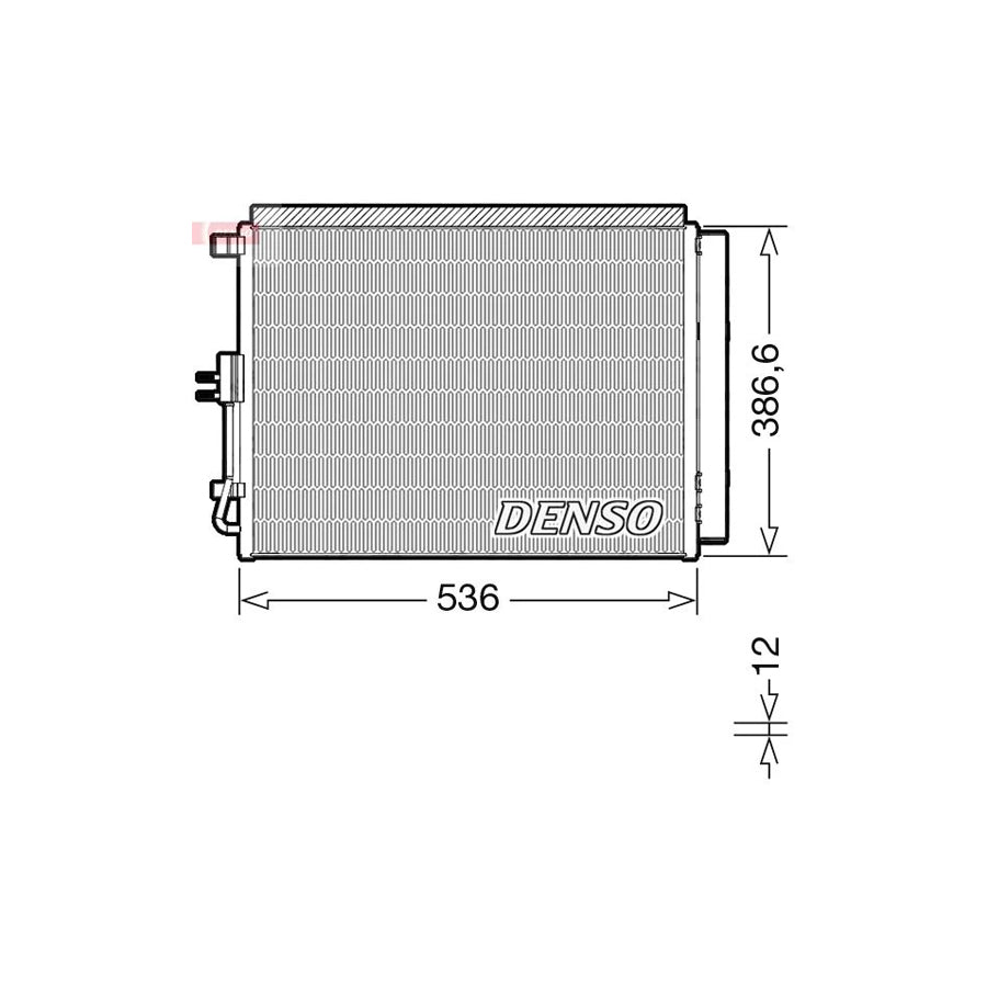 DENSO DCN43009 Air Conditioning Condenser