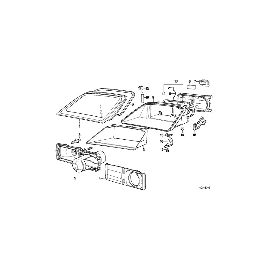 Genuine BMW 63122291039 Roadster Housing (Inc.  & Z1) | ML Performance US Car Parts