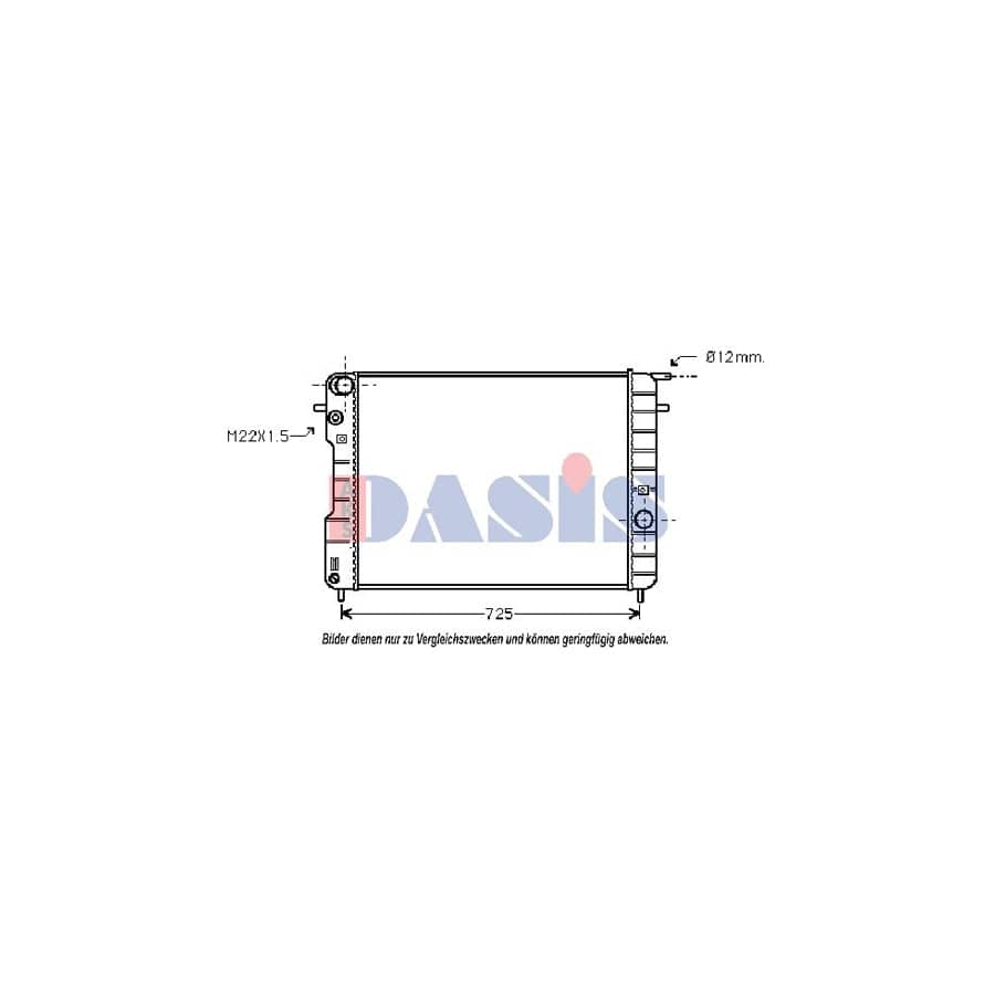 AKS Dasis 150044N Engine Radiator for Opel Omega