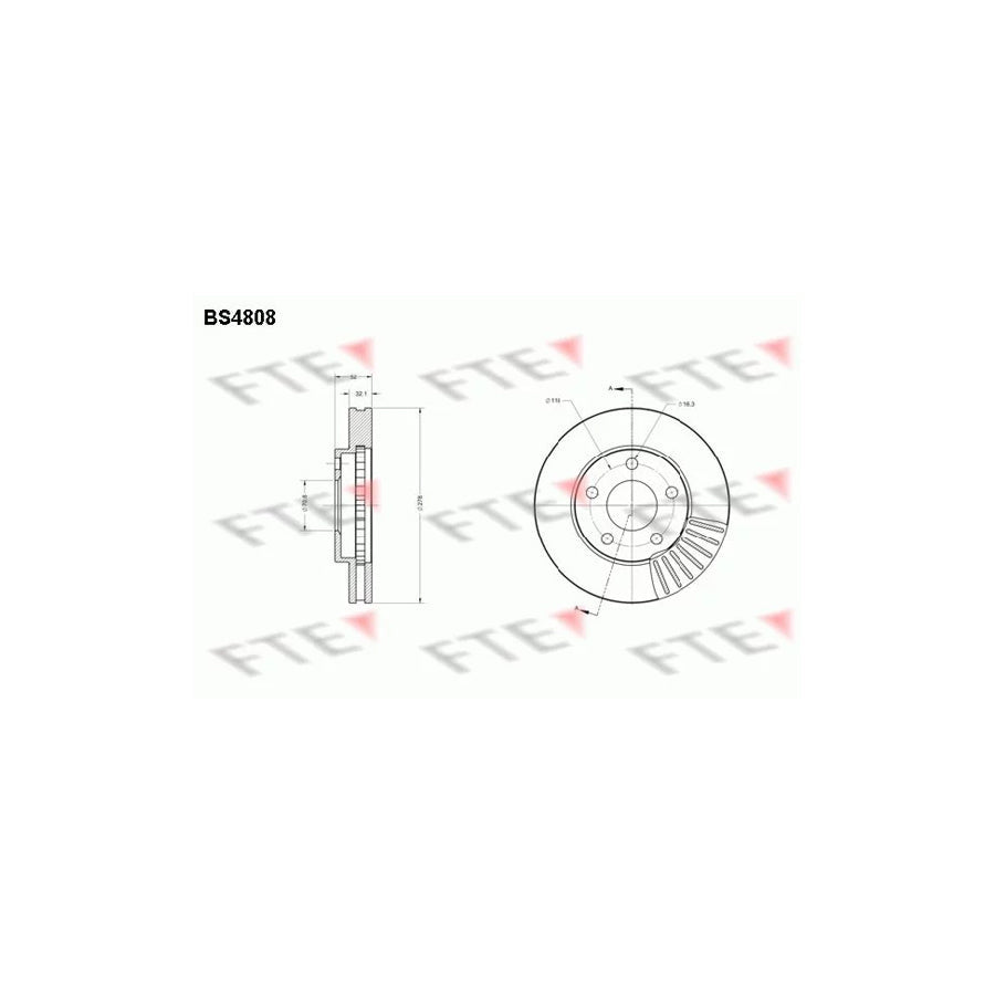 FTE Bs4808 Brake Disc