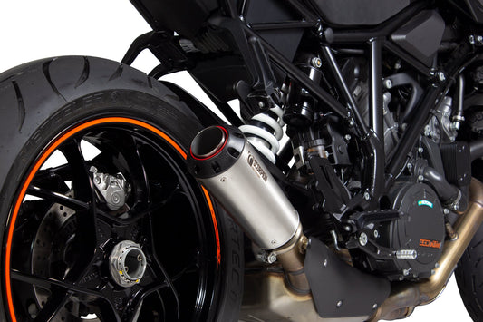 Scorpion PKT90SEO KTM 1290 Superduke R Red Power Slip-On - Brushed Stainless Steel Sleeve | ML Performance US US