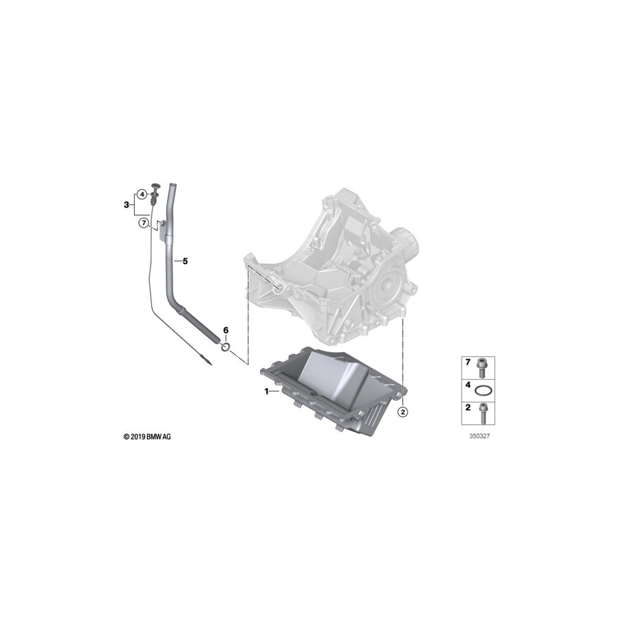 Genuine BMW 11438528936 Oil Dipstick Guide Tube (Inc. i3) | ML Performance US Car Parts
