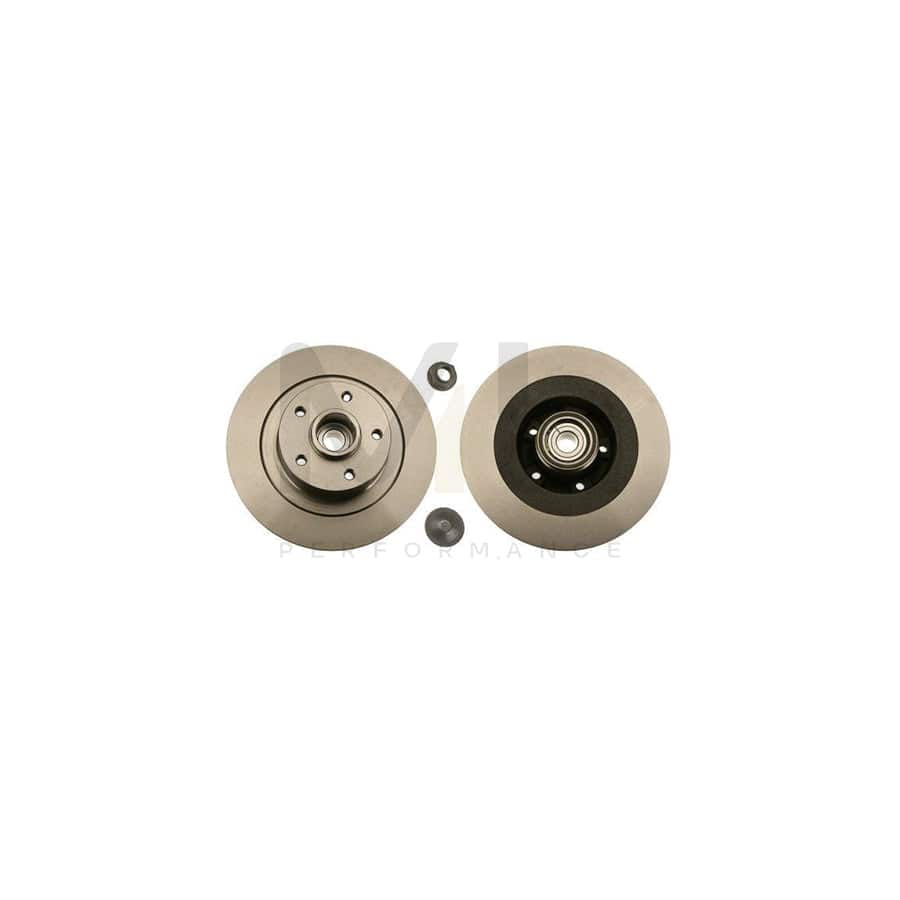 TRW DF6126BS Brake Disc for RENAULT Laguna III Coupe (DT) Solid, with ABS sensor ring, with wheel bearing | ML Performance Car Parts