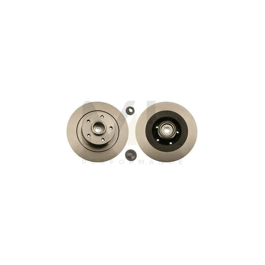 TRW DF6126BS Brake Disc for RENAULT Laguna III Coupe (DT) Solid, with ABS sensor ring, with wheel bearing | ML Performance Car Parts