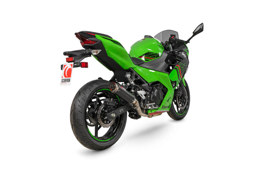 Scorpion KA1015CEM Kawasaki Ninja 400 Rp1-Gp Slip-On - Carbon Fibre Sleeve | ML Performance US US