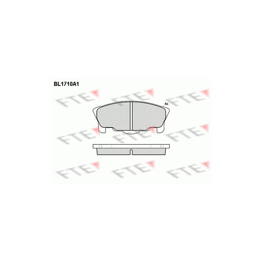 FTE Bl1710A1 Brake Pad Set for Daihatsu Move (L6_)