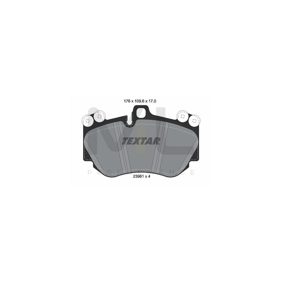TEXTAR 2396101 Brake pad set prepared for wear indicator, with counterweights | ML Performance Car Parts