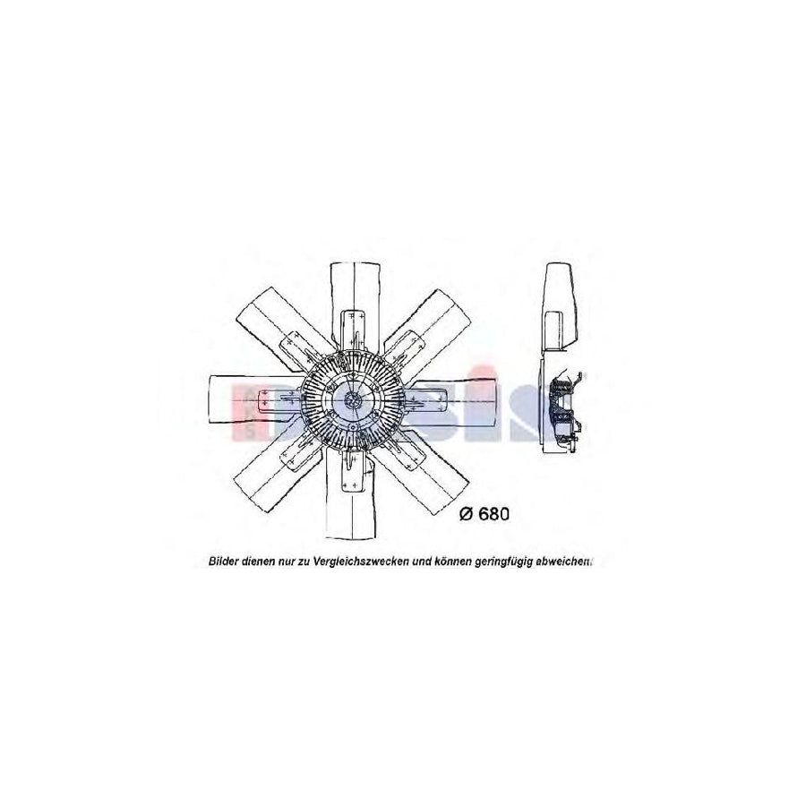 AKS Dasis 288510T Fan, Radiator