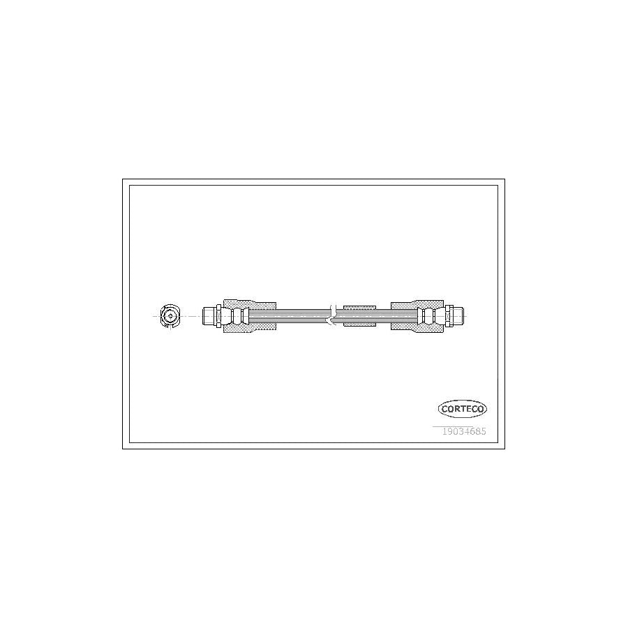 Corteco 19034685 Brake Hose for Audi A8 D3 (4E2, 4E8)