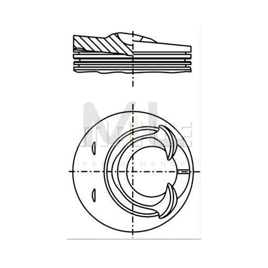MAHLE ORIGINAL 028 24 02 Piston 89,51 mm, without cooling duct | ML Performance Car Parts