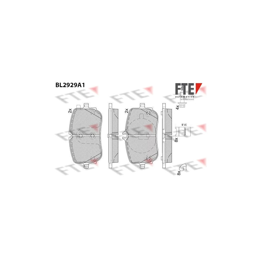 FTE 9011173 Brake Pad Set