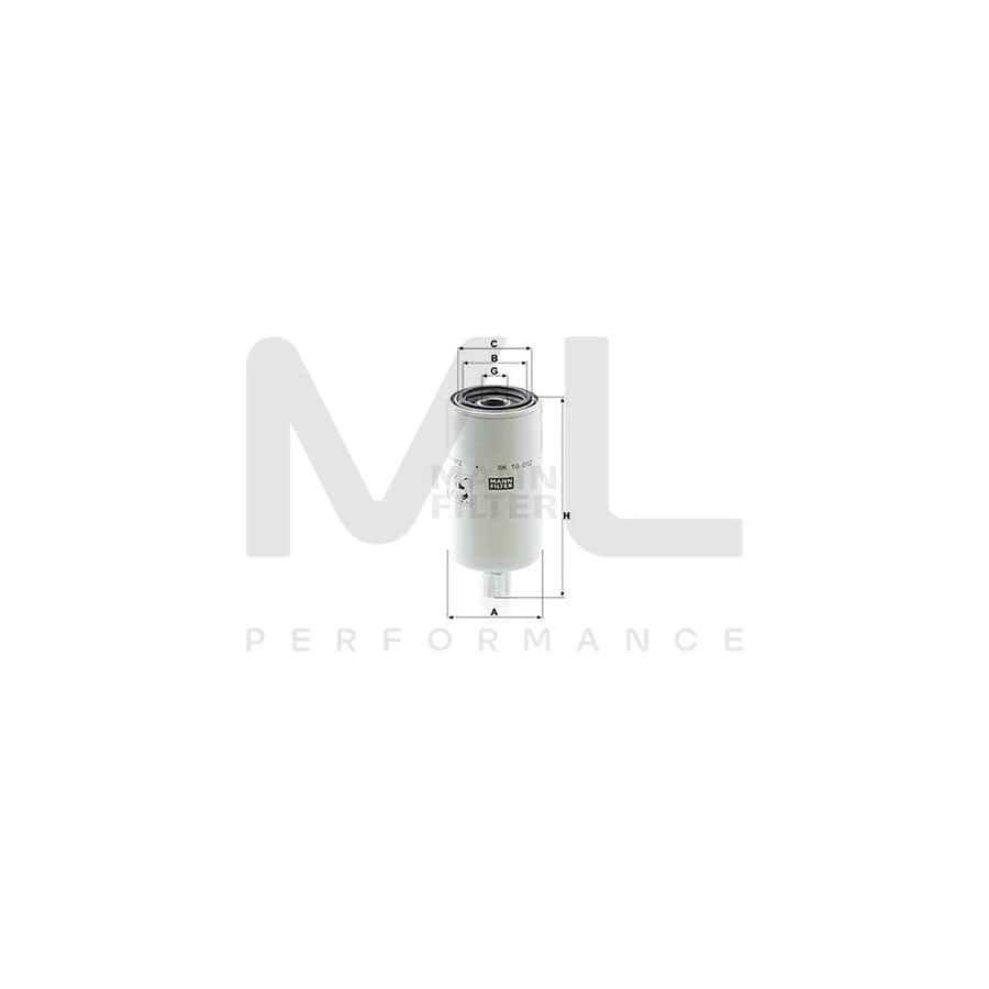 MANN-FILTER WK 10 012 x Fuel filter with seal