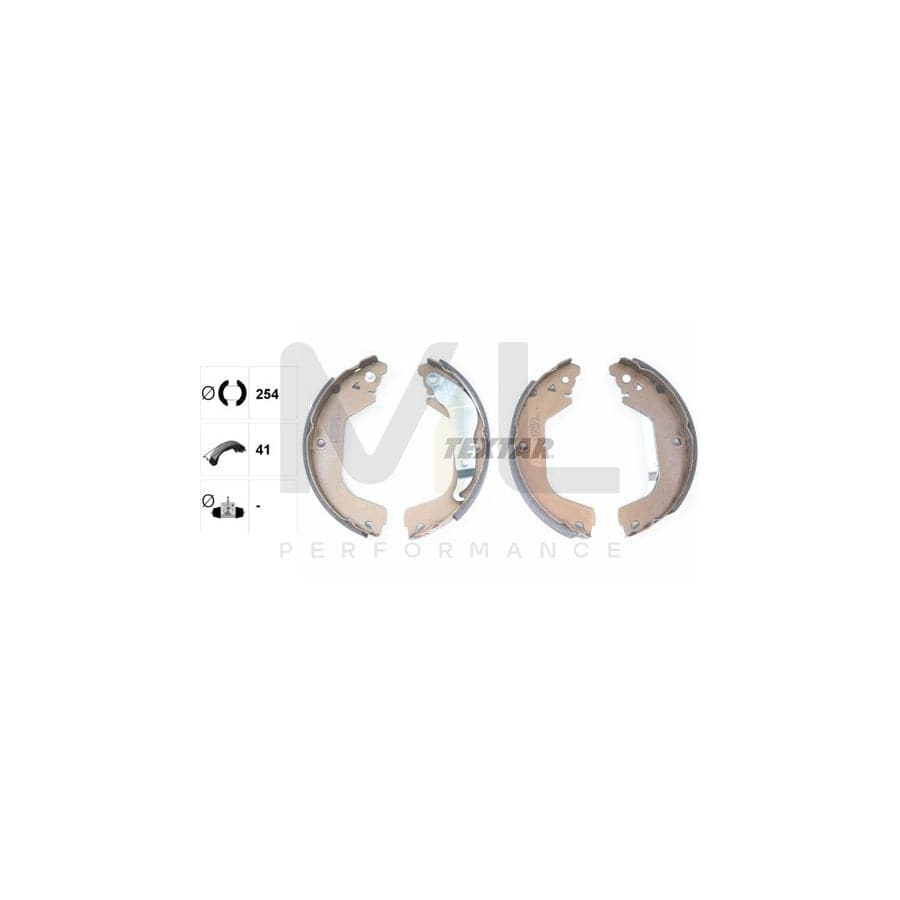 TEXTAR 91079100 Brake Shoe Set for CHEVROLET CRUZE with handbrake lever | ML Performance Car Parts