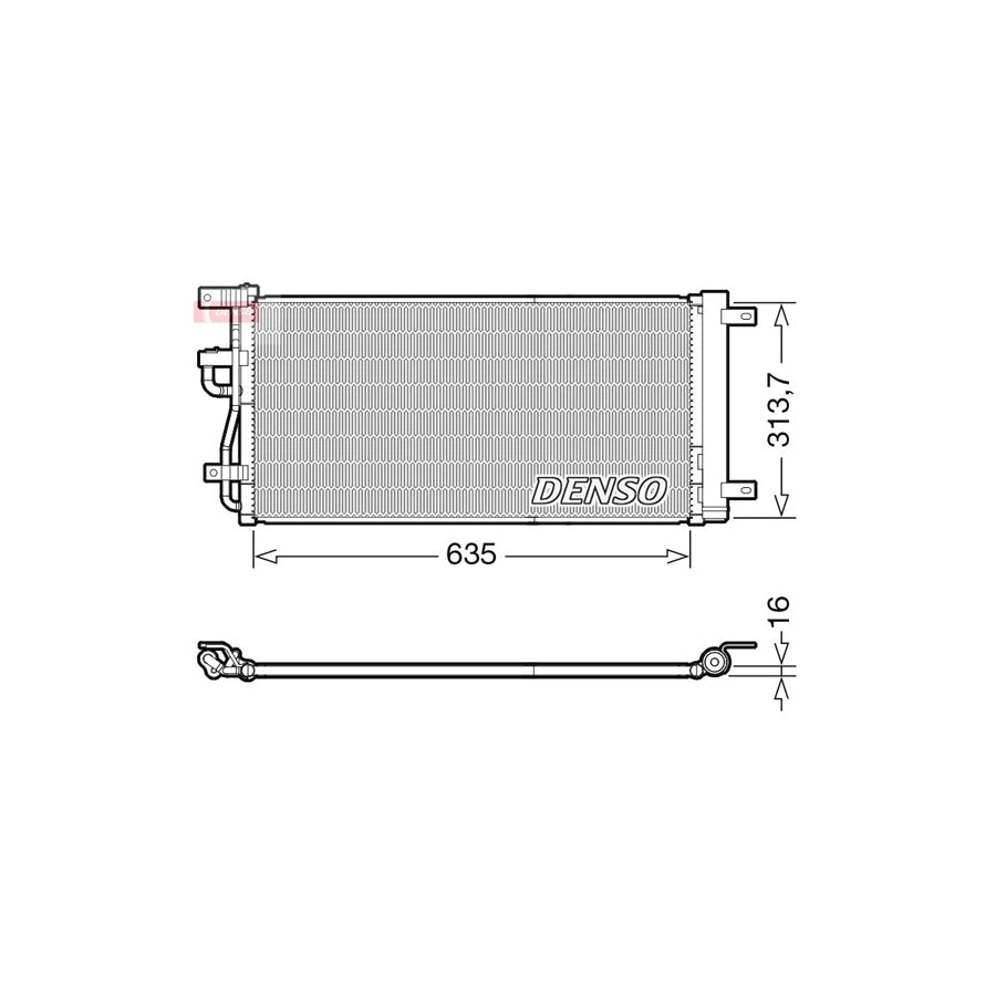 DENSO DCN15007 Air Conditioning Condenser