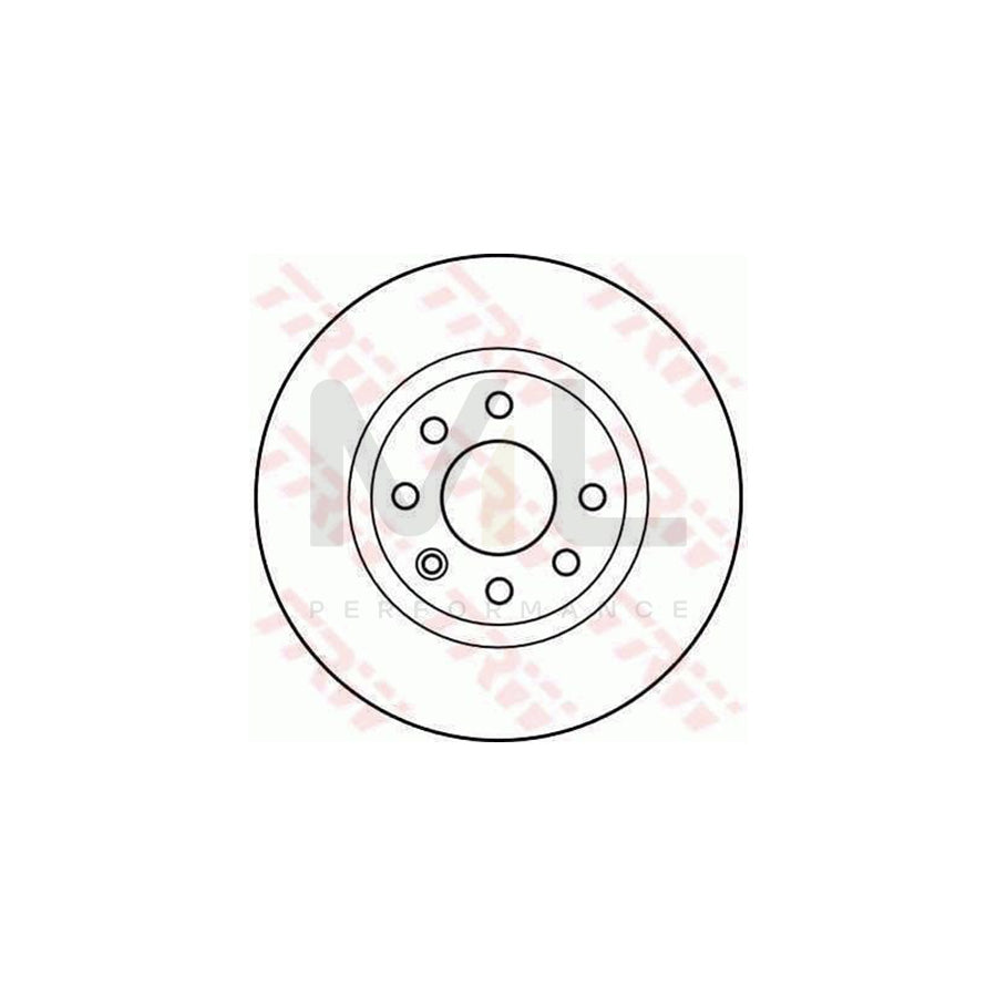 TRW DF2564 Brake Disc Solid, with bolts/screws | ML Performance Car Parts