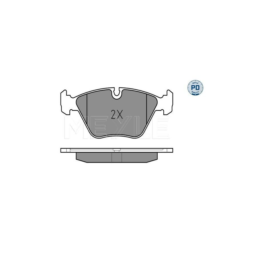 Meyle 025 216 7720/Pd Brake Pad Set For BMW 5 Saloon (E39)