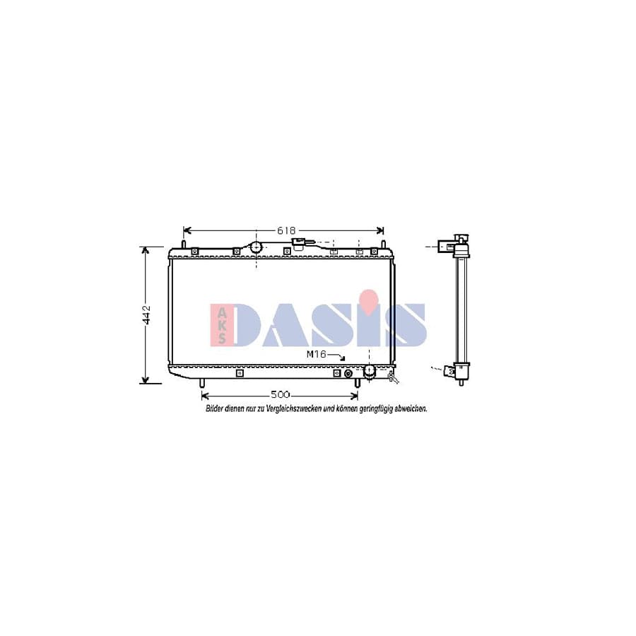 AKS Dasis 210027N Engine Radiator for Toyota Carina