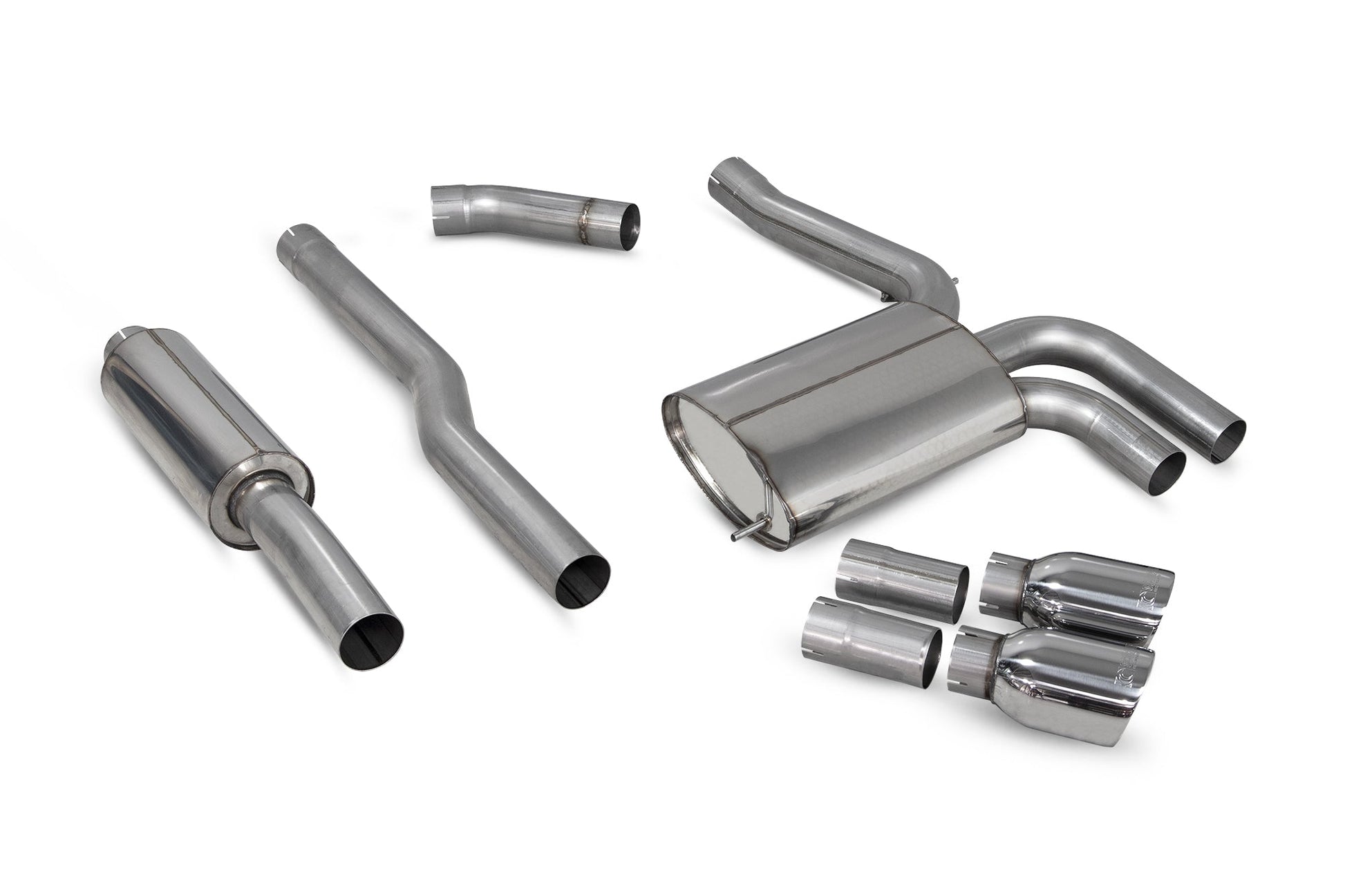 Scorpion SMN020 Mini Mini F55 Resonated Cat-Back System | ML Performance US US