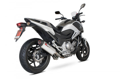 Scorpion RHA155SEO Honda Serket Parallel Slip-On - Brushed Stainless Steel Sleeve (NC700 S / NC700 X) | ML Performance US US