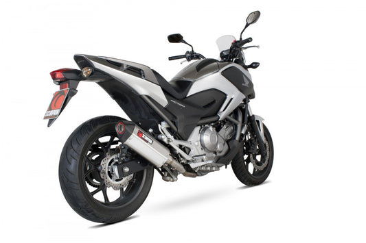 Scorpion RHA155SEO Honda Serket Parallel Slip-On - Brushed Stainless Steel Sleeve (NC700 S / NC700 X) | ML Performance US US