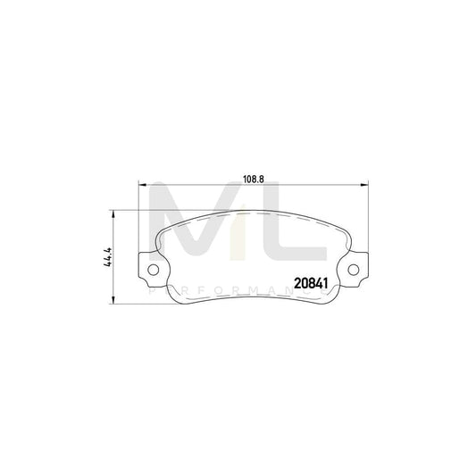 Brembo P 23 014 Brake Pad Set Prepared For Wear Indicator | ML Performance Car Parts
