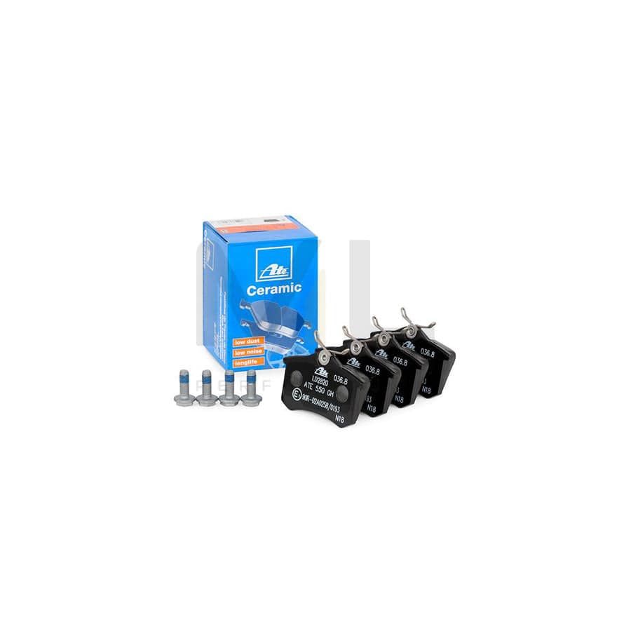 ATE Ceramic 13.0470-2820.2 Brake pad set excl. wear warning contact, with brake caliper screws