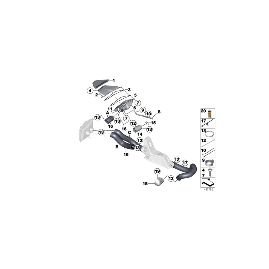 Genuine BMW 51748431738 Hose Clamp 7X15-17,5 (Inc. M4 GT4) | ML Performance US Car Parts