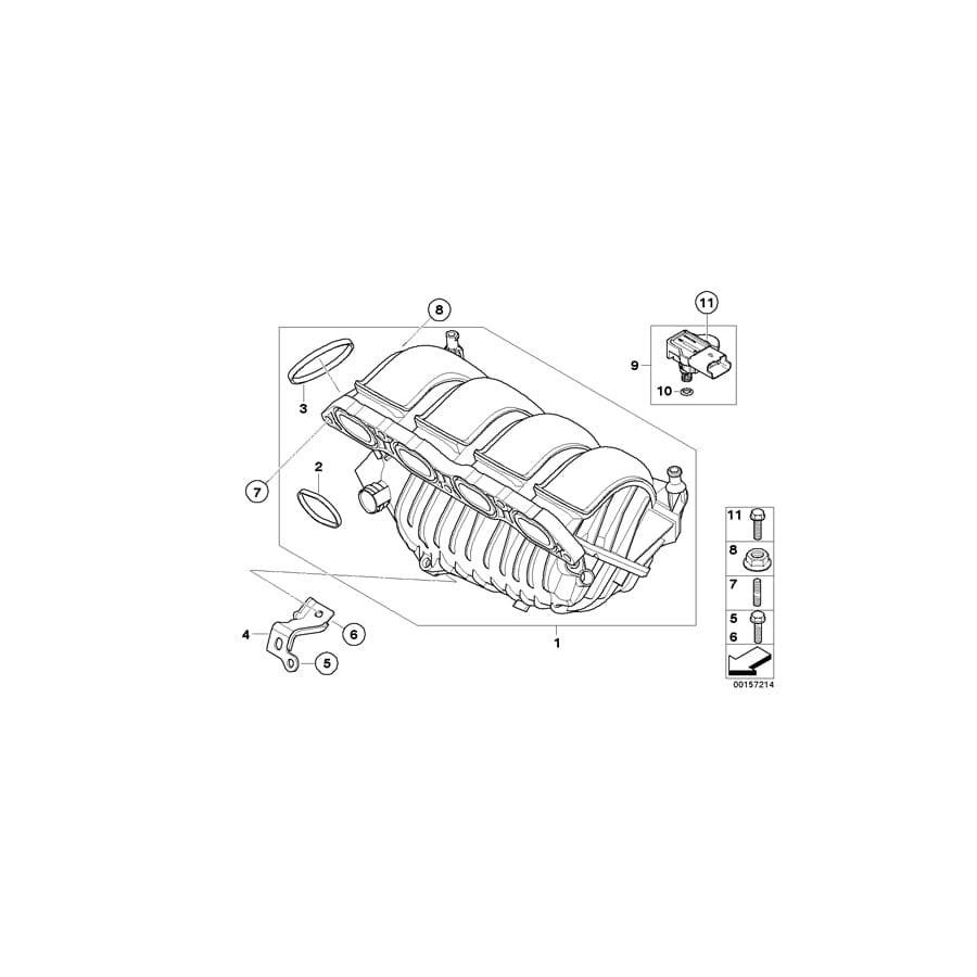 Genuine BMW 11617605733 R56 Intake Manifold System (Inc. One) | ML Performance UK Car Parts