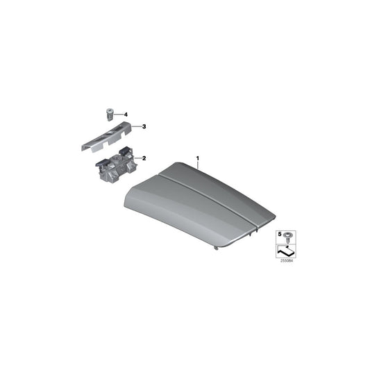 Genuine BMW 51169142175 F07 Locking Mechanism For Armrest (Inc. 550iX 4.0, 530d 155kW & 535iX) | ML Performance US Car Parts