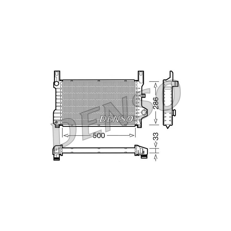 DENSO DRM10036 Engine Radiator for Ford Fiesta Mk3 Hatchback (Gfj)
