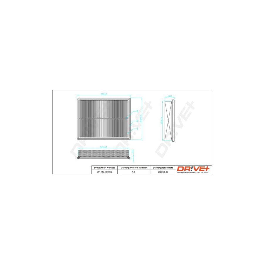 Dr!Ve+ Dp1110.10.0482 Air Filter