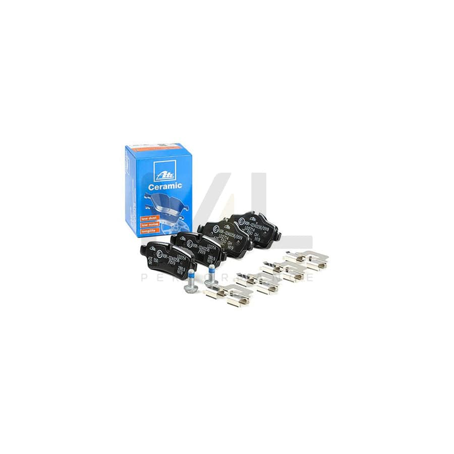 ATE Ceramic 13.0470-2714.2 Brake pad set excl. wear warning contact, prepared for wear indicator, with brake caliper screws, with accessories